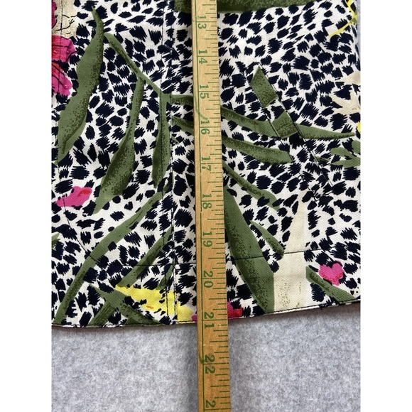 Studio Works‎ Jacket Womens Petite Small Multicolor Floral Animal Print Button - Picture 8 of 9